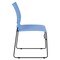 Emma and Oliver Home Office Plastic Accent Sled Base Stack Chair - Air-Vent Back